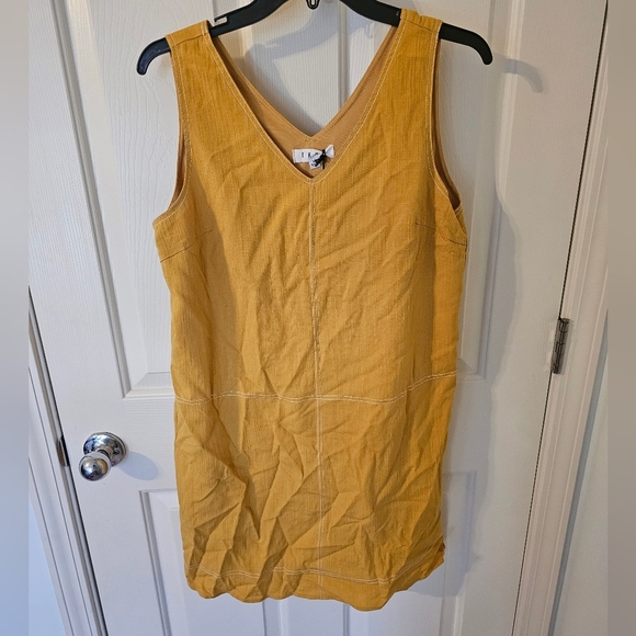 THML NWT Sleeveless Mustard Yellow Dress Size - Picture 1 of 7